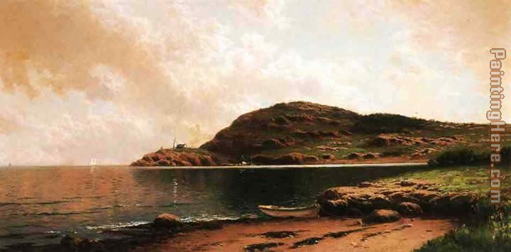 Beached Rowboat painting - Alfred Thompson Bricher Beached Rowboat art painting